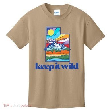 Keep It Wild Utah Vintage Nature Kids T-Shirt