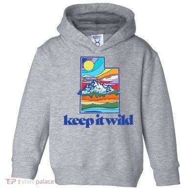 Keep It Wild Utah Vintage Nature Toddler Hoodie