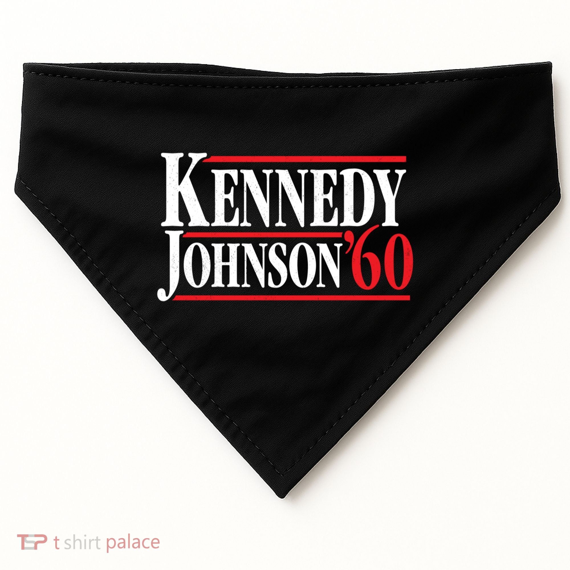 Kennedy Johnson 1960 Retro CampaignKennedy Johnson 1960 Retro Campaign USA-Made Doggie Bandana
