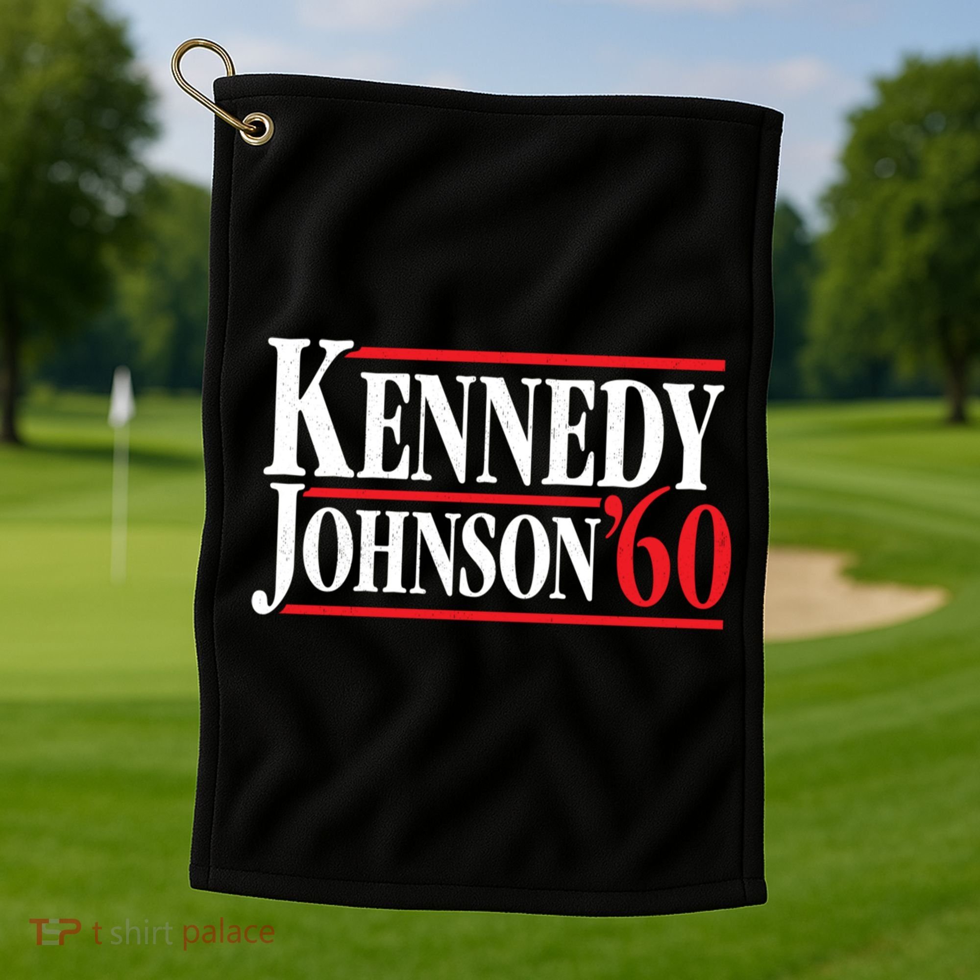 Kennedy Johnson 1960 Retro CampaignKennedy Johnson 1960 Retro Campaign Golf Towel