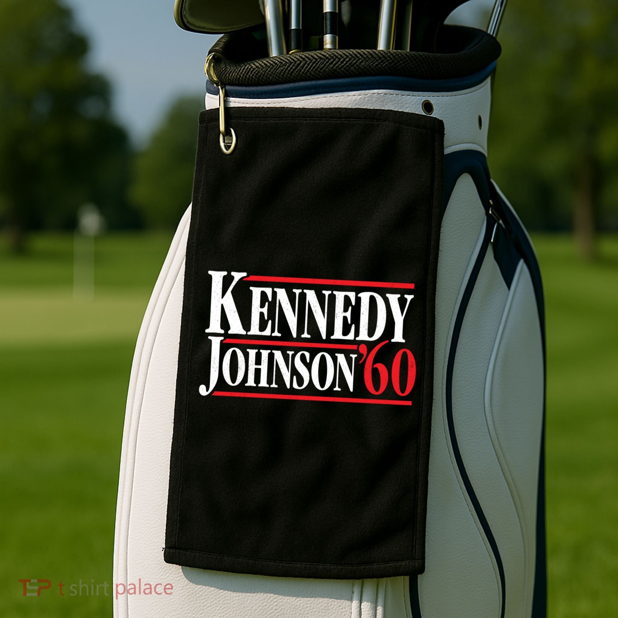Kennedy Johnson 1960 Retro CampaignKennedy Johnson 1960 Retro Campaign Golf Towel