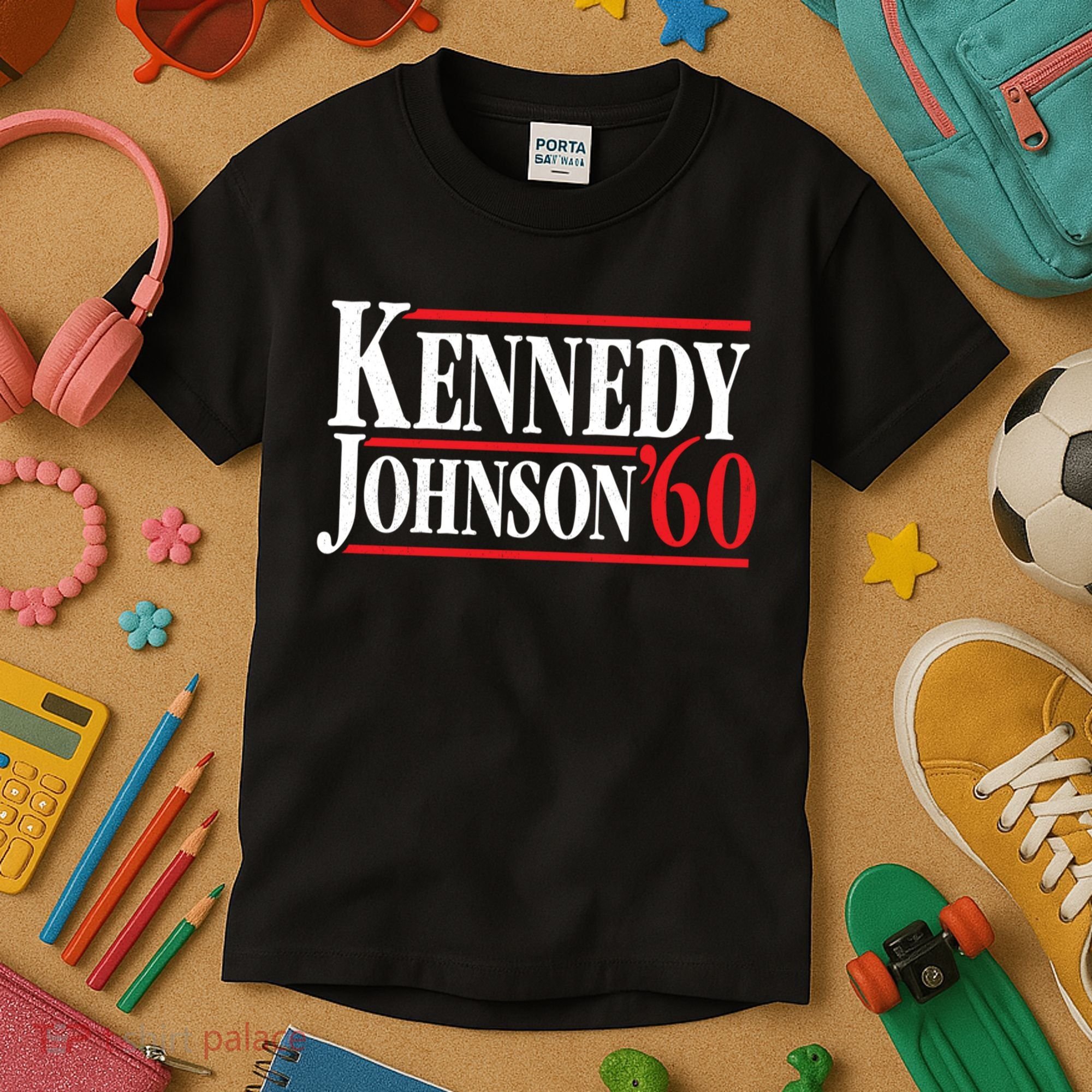 Kennedy Johnson 1960 Retro CampaignKennedy Johnson 1960 Retro Campaign Kids T-Shirt
