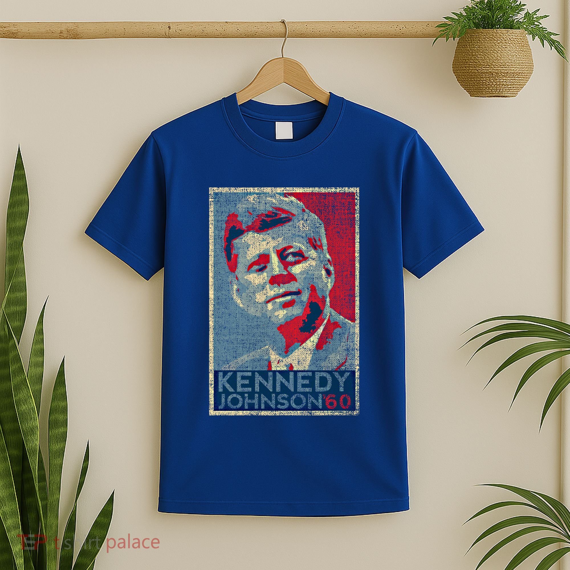 Kennedy Johnson 1960 Retro Campaign 4th Of July President Meaningful Gift T-Shirt