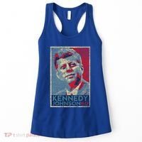 Kennedy Johnson 1960 Retro Campaign 4th Of July President Meaningful Gift Women's Tank Top thumb 0