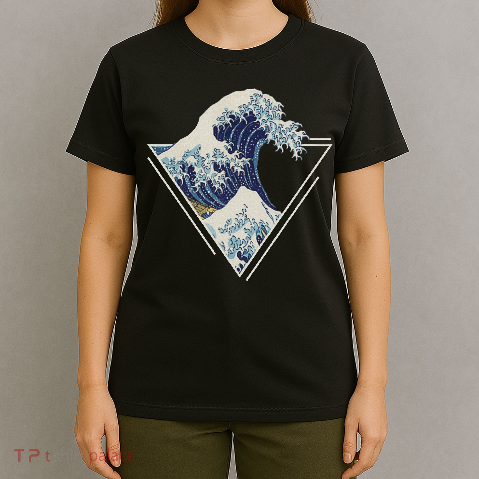 Kanagawa Japanese Art The Great Wave Vintage Aesthetic T-Shirt