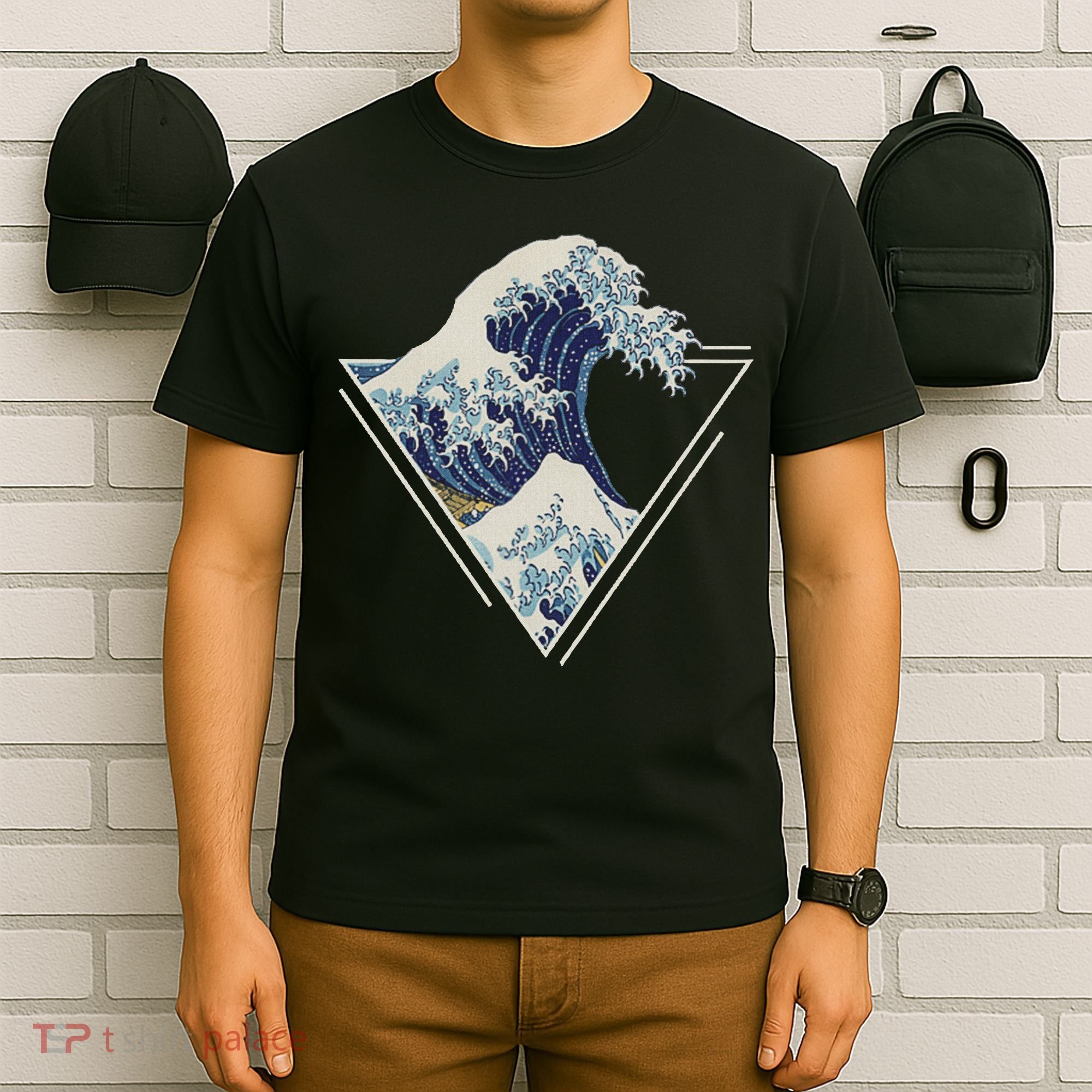Kanagawa Japanese Art The Great Wave Vintage Aesthetic T-Shirt