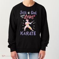 Karate Just A Girl Who Loves Karate Gift Women's Sweatshirt thumb 0