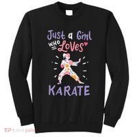 Karate Just A Girl Who Loves Karate Gift Sweatshirt thumb 0