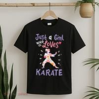 Karate Just A Girl Who Loves Karate Gift T-Shirt thumb 2