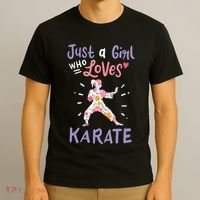 Karate Just A Girl Who Loves Karate Gift T-Shirt thumb 3