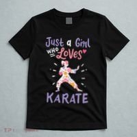 Karate Just A Girl Who Loves Karate Gift T-Shirt thumb 5