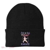 Karate Just A Girl Who Loves Karate Gift Beanie thumb 0