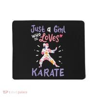 Karate Just A Girl Who Loves Karate Gift Mousepad thumb 0