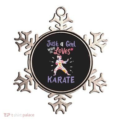 Karate Just A Girl Who Loves Karate Gift Ornament