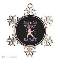 Karate Just A Girl Who Loves Karate Gift Ornament thumb 0