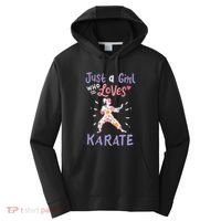 Karate Just A Girl Who Loves Karate Gift Performance Fleece Hoodie thumb 0