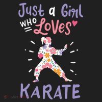 Karate Just A Girl Who Loves Karate Gift Hat thumb 2