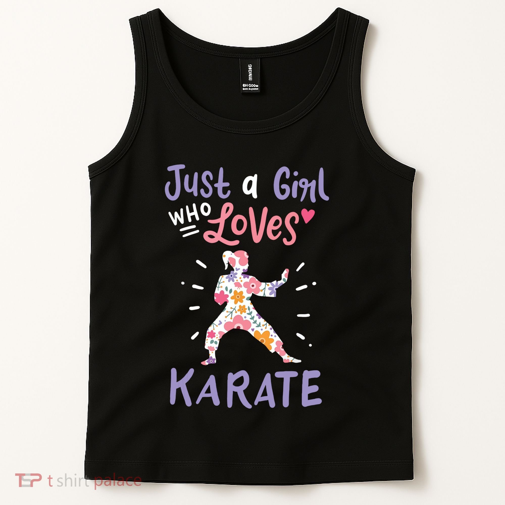 Karate Just A Girl Who Loves Karate Gift Tank Top
