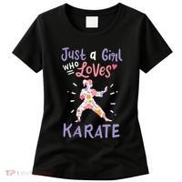 Karate Just A Girl Who Loves Karate Gift Women's T-Shirt thumb 0