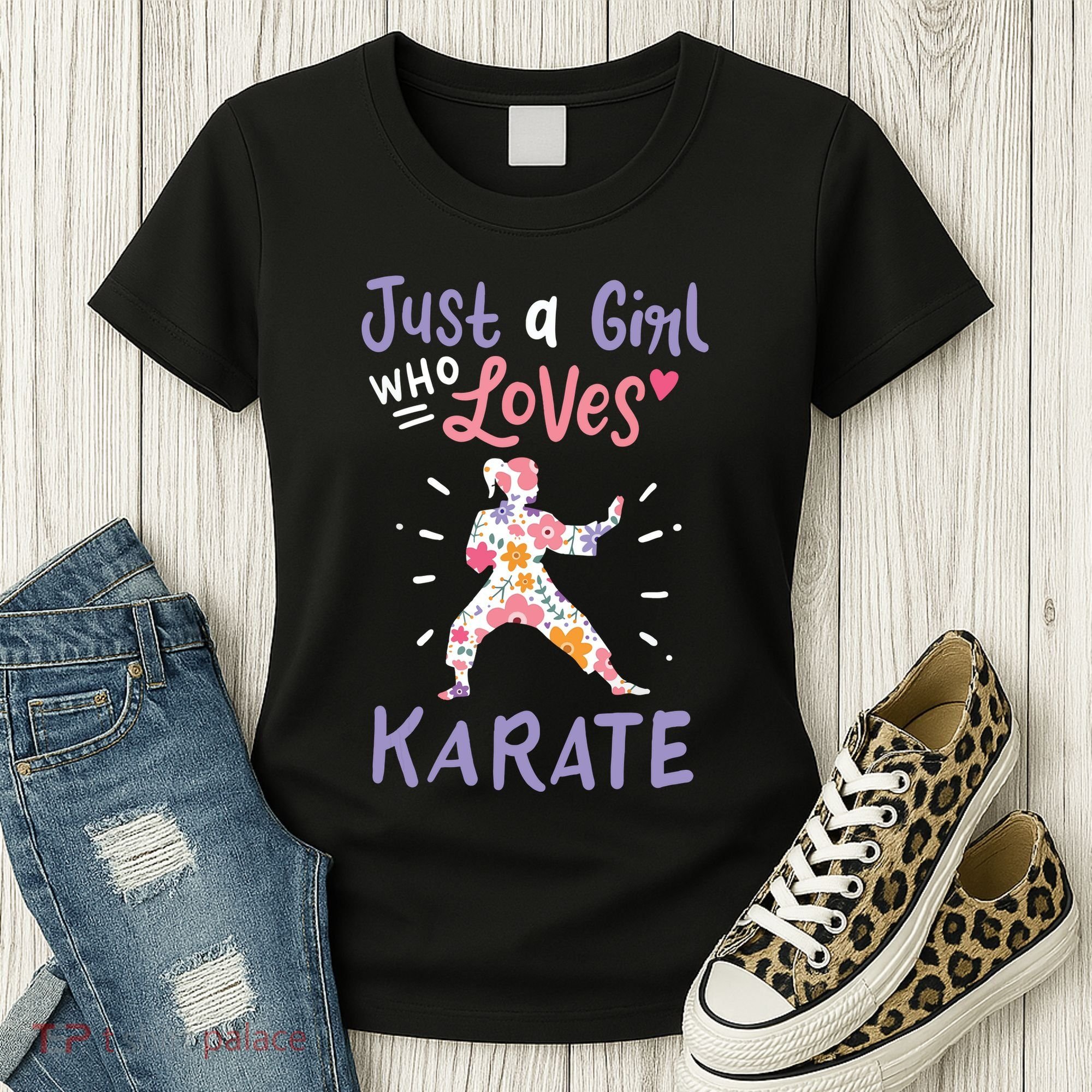 Karate Just A Girl Who Loves Karate Gift Women's T-Shirt