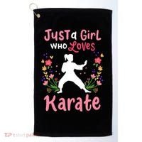 Karate Just A Who Loves Karate Gift Golf Towel thumb 0