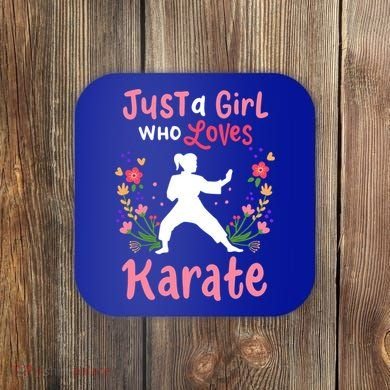 Karate Just A Who Loves Karate Gift Coaster