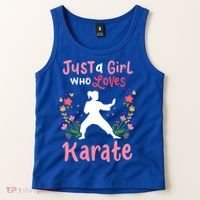 Karate Just A Who Loves Karate Gift Tank Top thumb 2