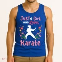 Karate Just A Who Loves Karate Gift Tank Top thumb 3