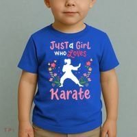 Karate Just A Who Loves Karate Gift Toddler T-Shirt thumb 2