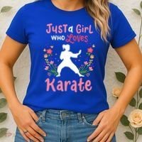 Karate Just A Who Loves Karate Gift Women's T-Shirt thumb 2