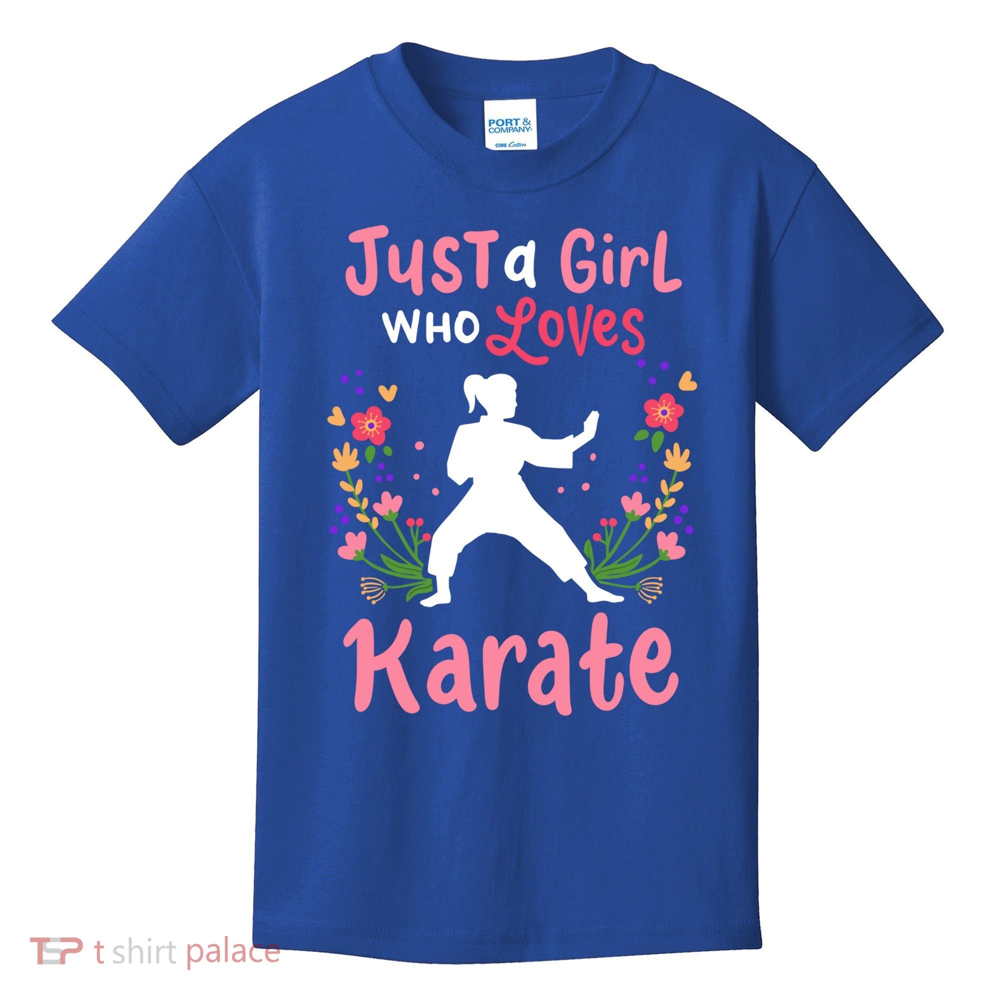 Karate Just A Who Loves Karate Gift Kids T-Shirt