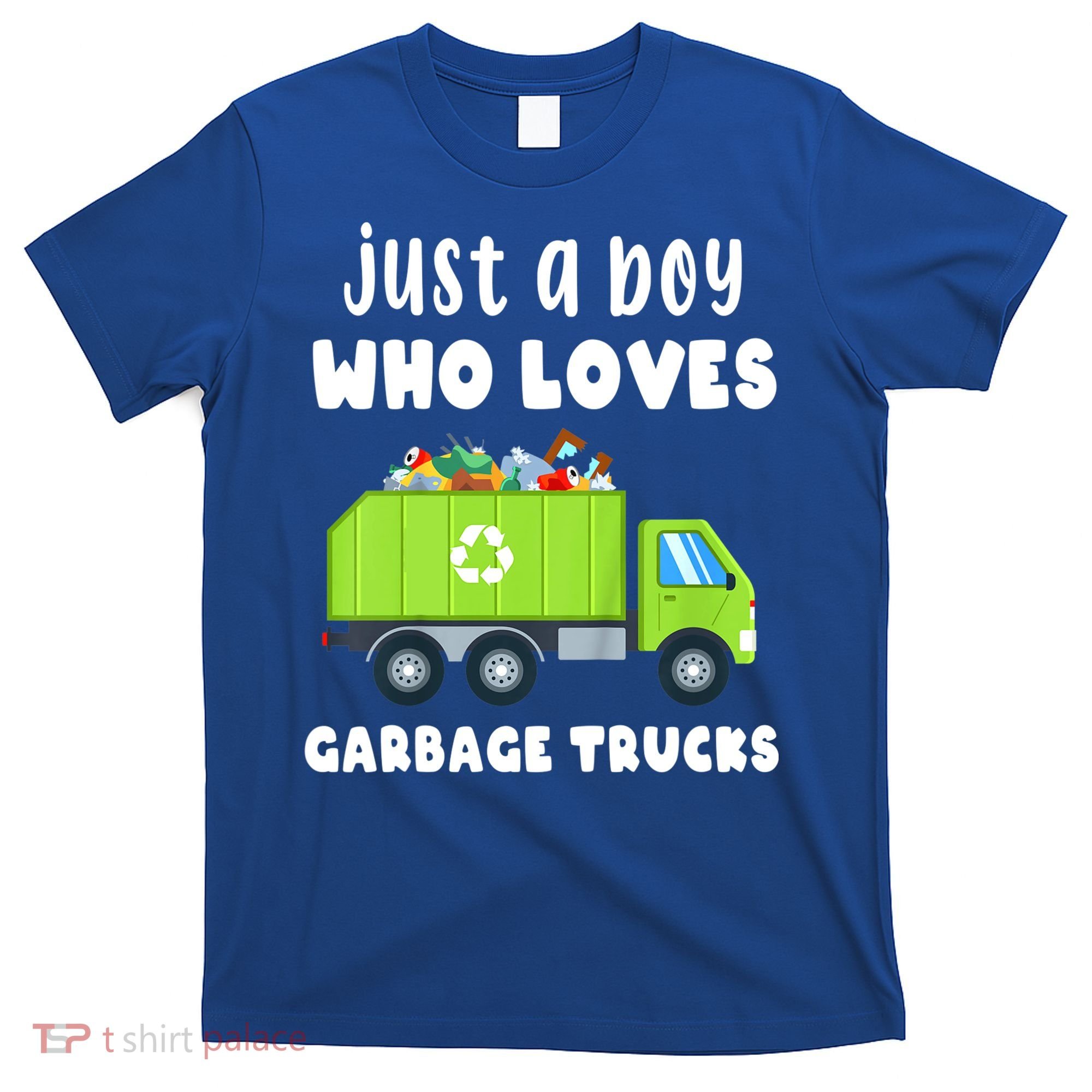 Kids Just A Boy Who Loves Garbage Trucks T-Shirt