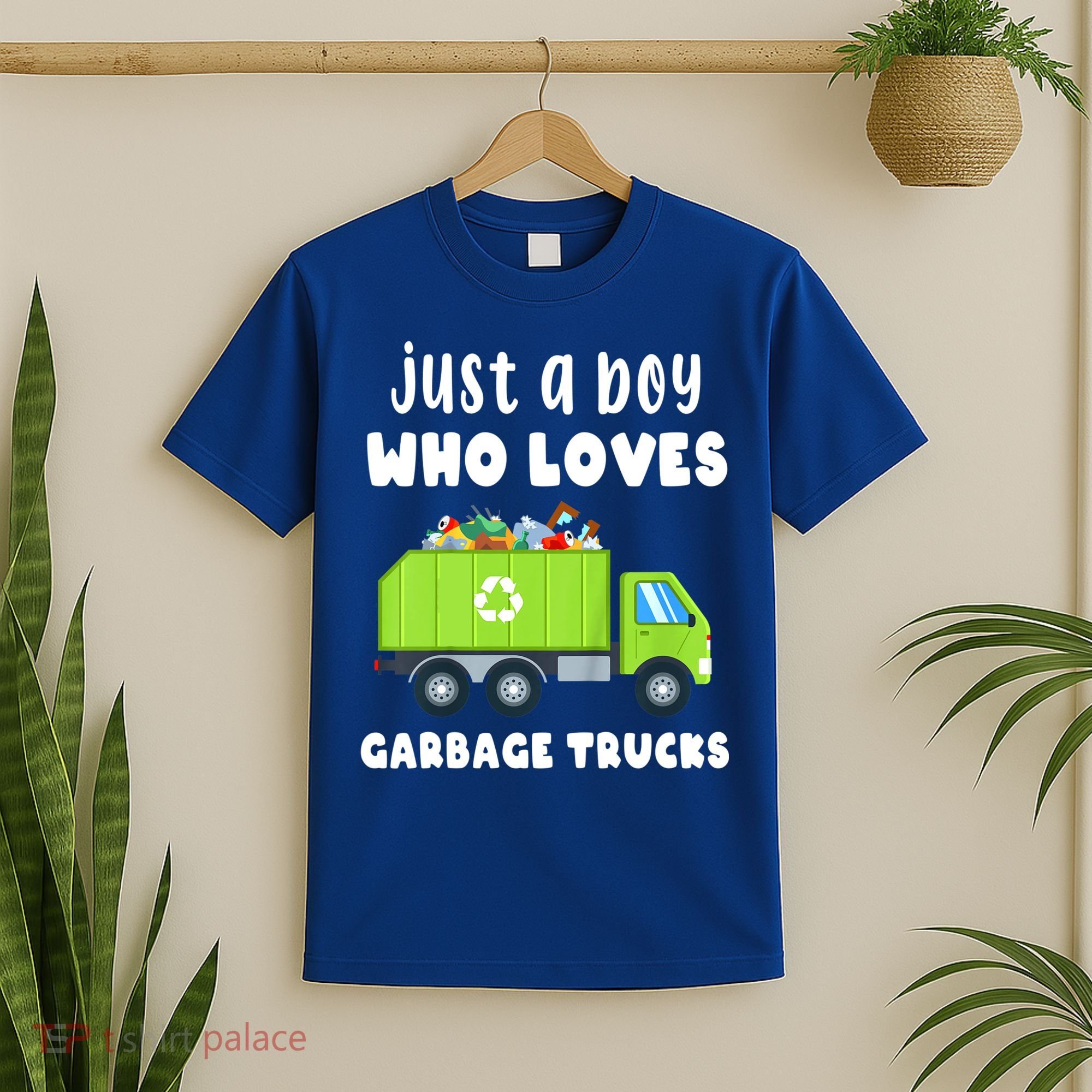 Kids Just A Boy Who Loves Garbage Trucks T-Shirt