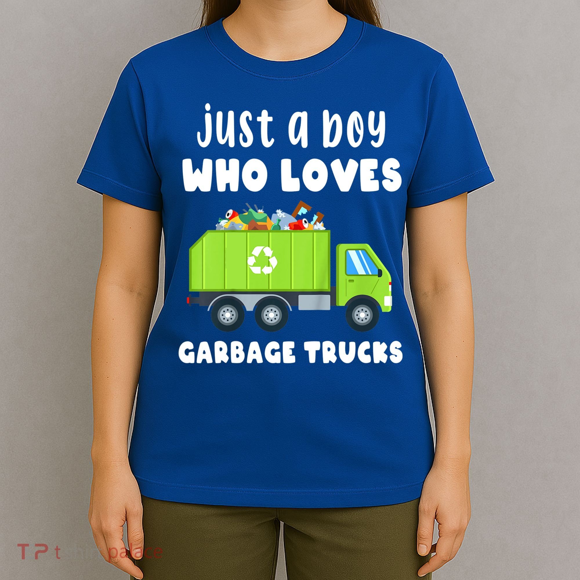 Kids Just A Boy Who Loves Garbage Trucks T-Shirt
