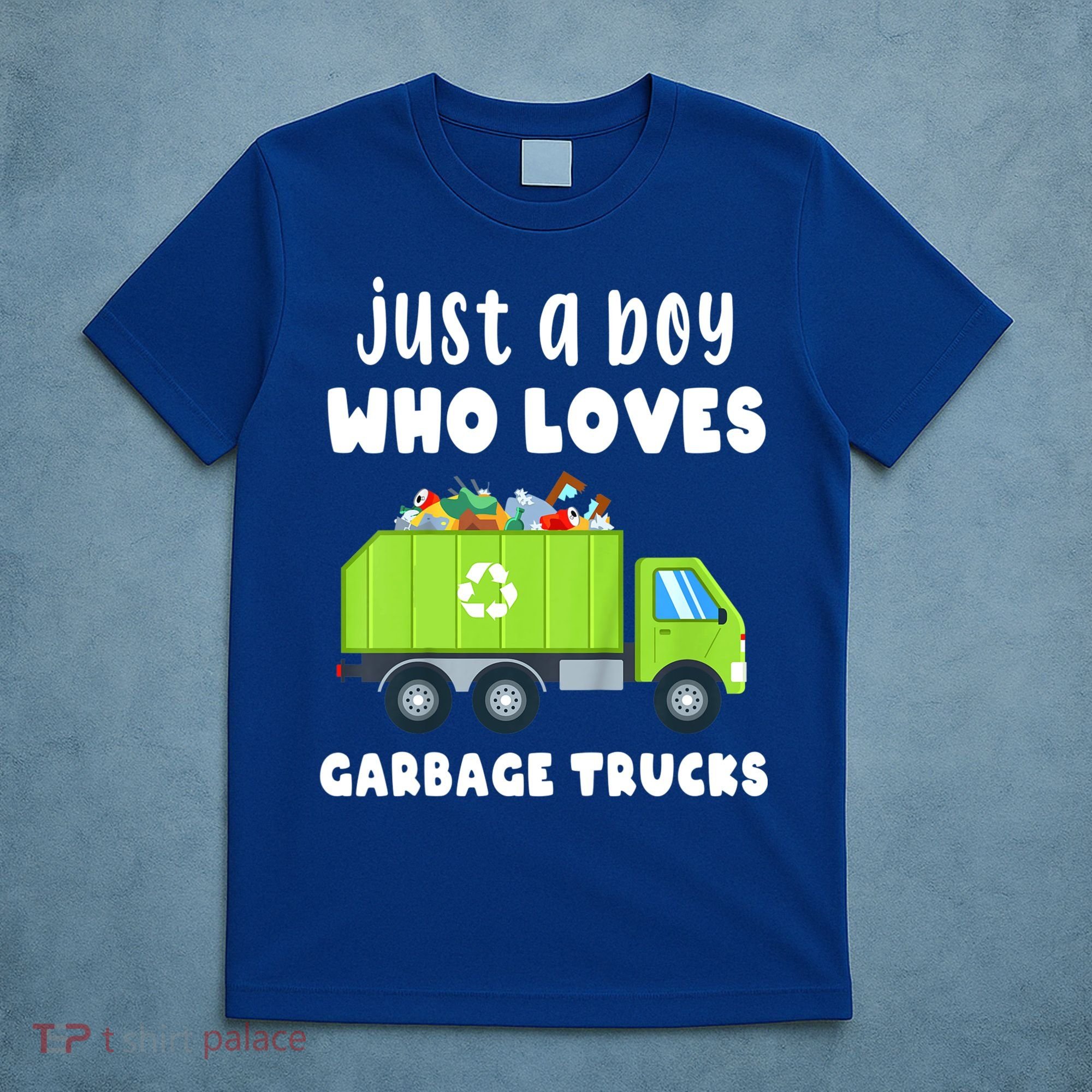 Kids Just A Boy Who Loves Garbage Trucks T-Shirt