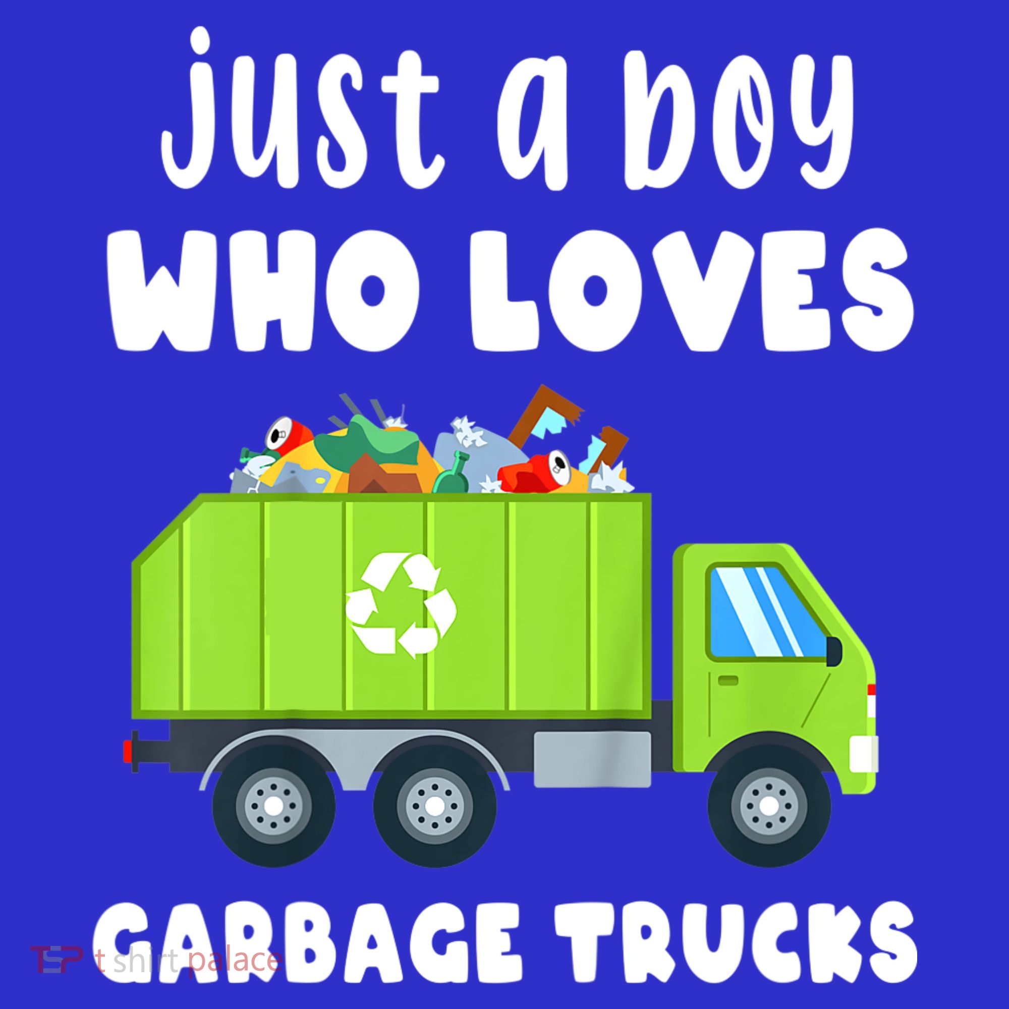 Kids Just A Boy Who Loves Garbage Trucks Mousepad
