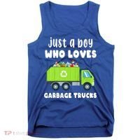 Kids Just A Boy Who Loves Garbage Trucks Tank Top thumb 0