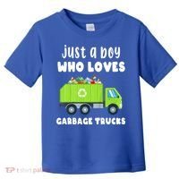 Kids Just A Boy Who Loves Garbage Trucks Toddler T-Shirt thumb 0