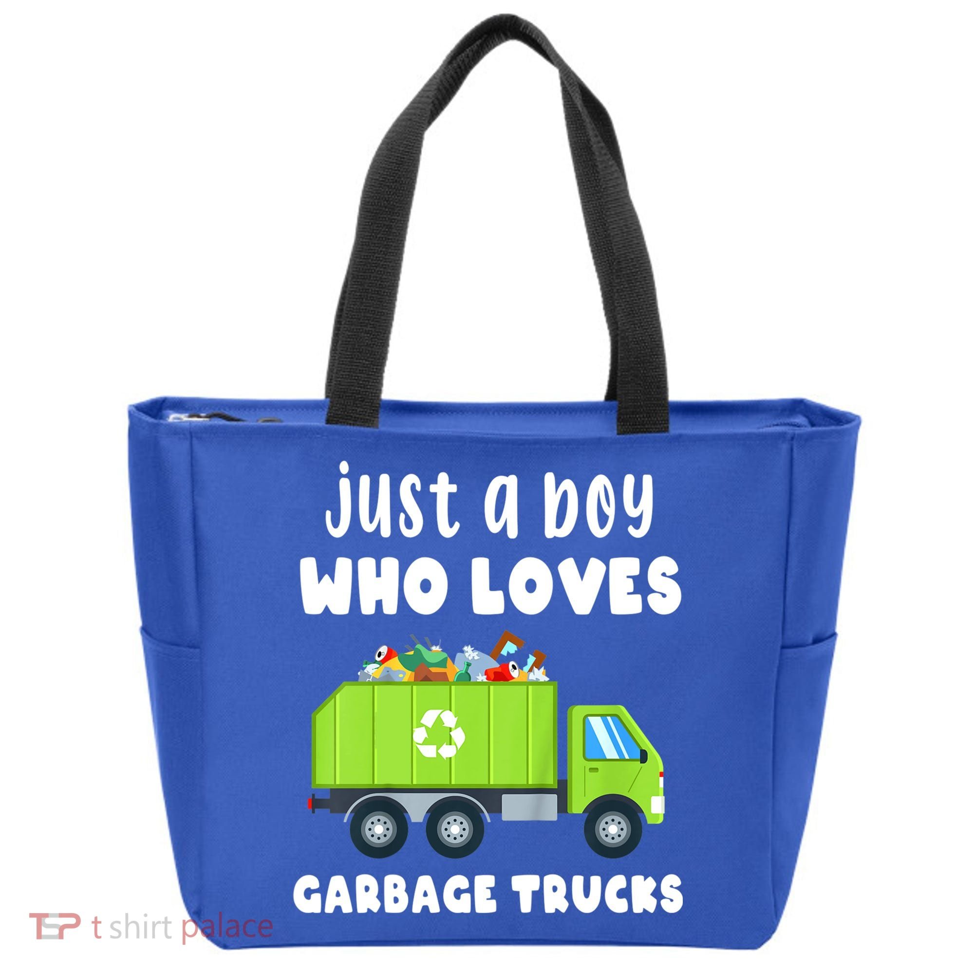 Kids Just A Boy Who Loves Garbage Trucks Tote Bag
