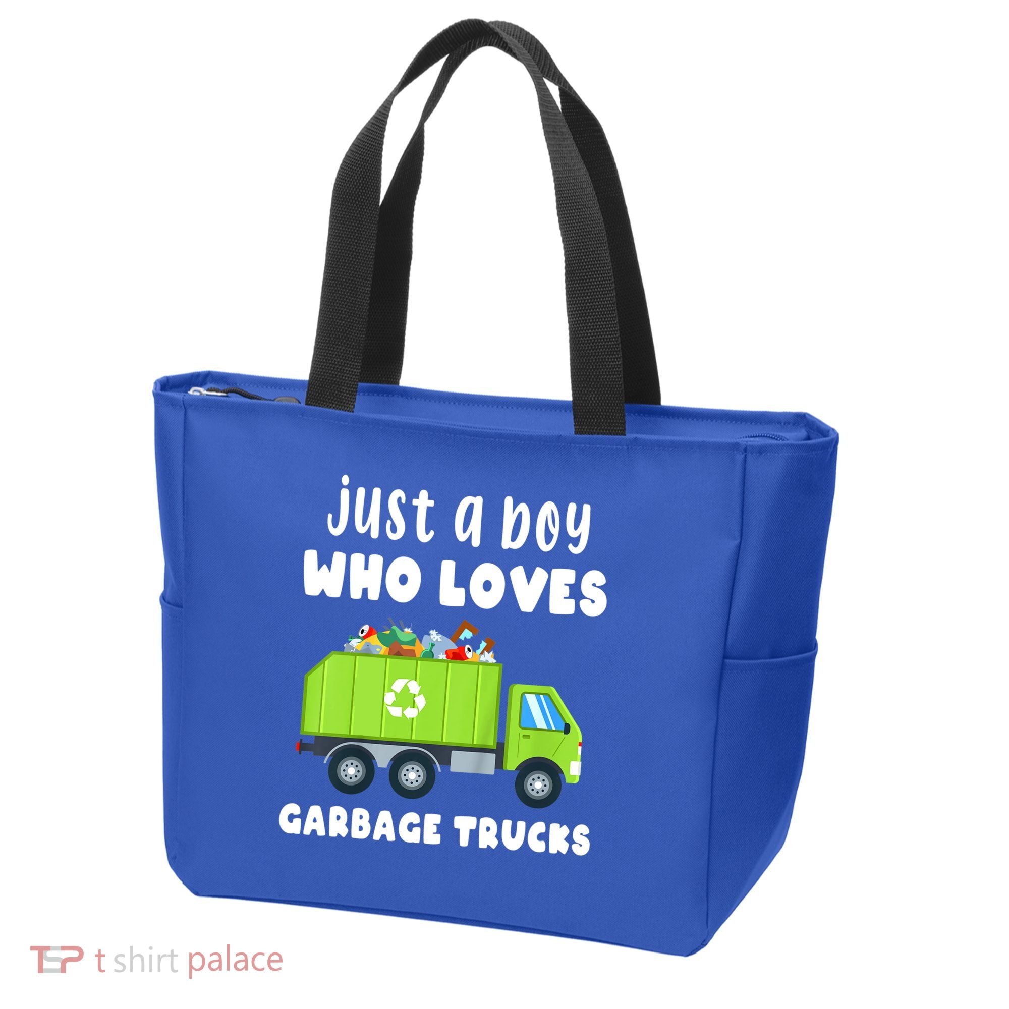 Kids Just A Boy Who Loves Garbage Trucks Tote Bag