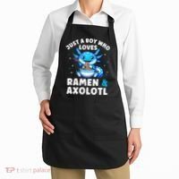 Kawaii Just A Boy Who Loves Axolotl Ramen Cutecore  Apron thumb 2