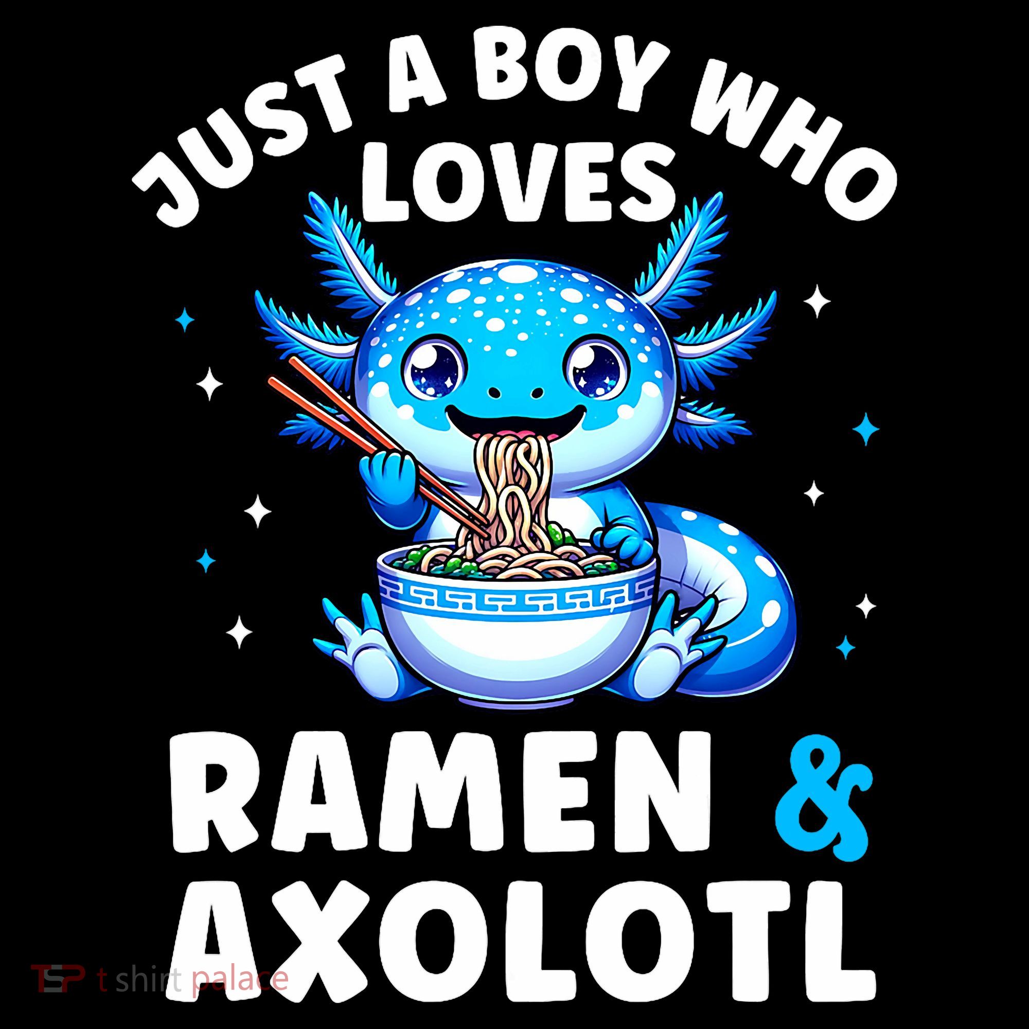 Kawaii Just A Boy Who Loves Axolotl Ramen Cutecore  Coffee Mug