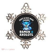 Kawaii Just A Boy Who Loves Axolotl Ramen Cutecore  Ornament thumb 0