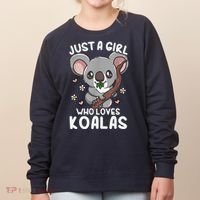 Koala Just A Girl Who Loves Koalas Women's Sweatshirt thumb 0