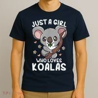 Koala Just A Girl Who Loves Koalas T-Shirt thumb 3