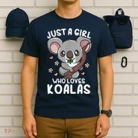 Koala Just A Girl Who Loves Koalas T-Shirt thumb 6