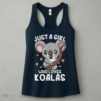 Koala Just A Girl Who Loves Koalas Women's Tank Top thumb 3