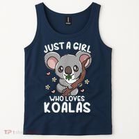Koala Just A Girl Who Loves Koalas Tank Top thumb 2