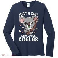 Koala Just A Girl Who Loves Koalas Women's Long Sleeve Shirt thumb 0