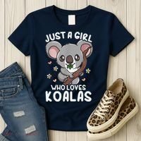 Koala Just A Girl Who Loves Koalas Women's T-Shirt thumb 3